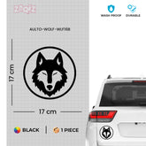 Stylish Howling Wolf Decal for Trucks